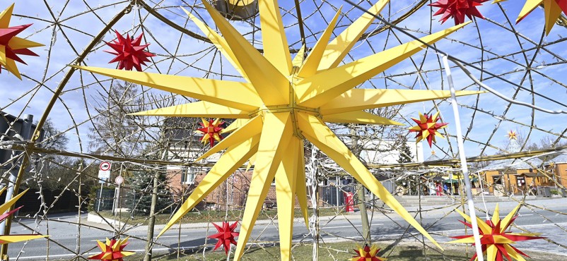 Sterne aus Kunststoff